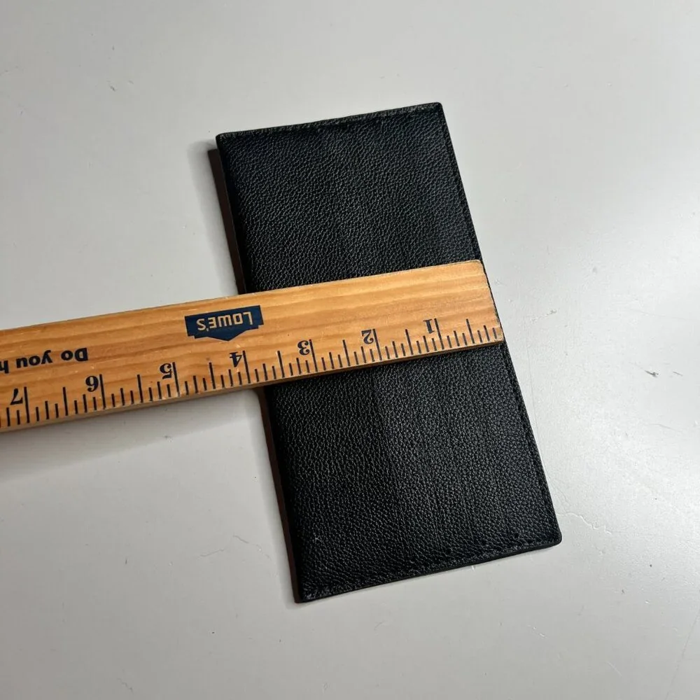 Louis Vuitton Black Empreinte Card Holder Used‎ AS-IS Damaged Made in France